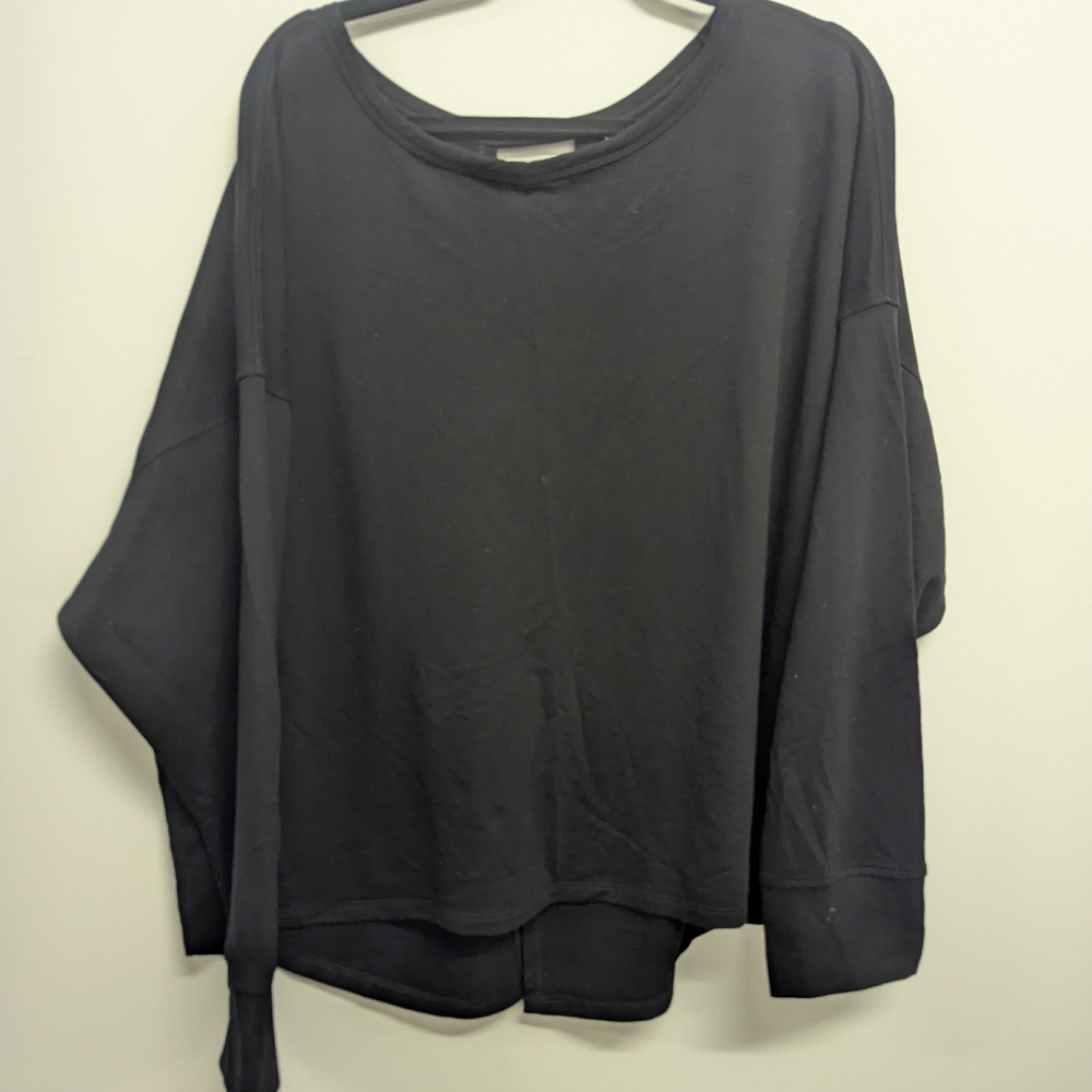 Old Navy Black Oversized Crewneck Sweatshirt